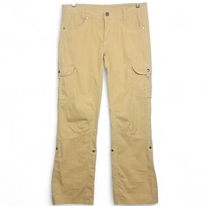 KÜHL Women’s Cargo Pants Size 6 Tan Convertible Roll-Up Utility Hiking Travel